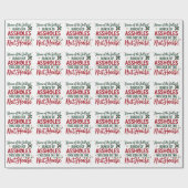 Funny Merry Christmas Home of the Jolliest Xmas ラッピングペーパー (フラット)