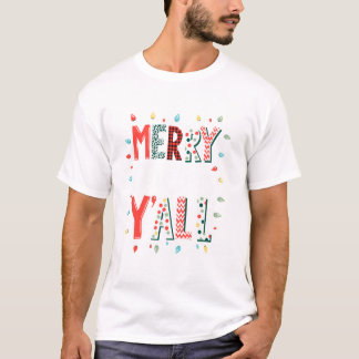Funny Merry Christmas Y all Tシャツ
