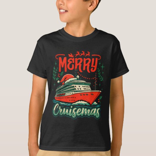 Funny Merry Cruisemas Holiday Cruise Vacation  Tシャツ (正面)