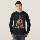 Funny Merry Dogmas Australian Shepherd Dog Christm Tシャツ (正面フル)