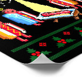 Funny Merry Glizzmas Hot Dogs Family Group Ugly Ch ポスター (角)