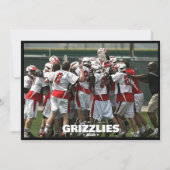 Funny Merry Laxmas Lacrosse Christmas Team Holiday シーズンカード (裏面)