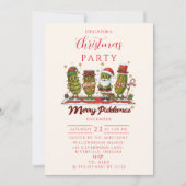 Funny Merry Picklemas Christmas 招待状 (正面)