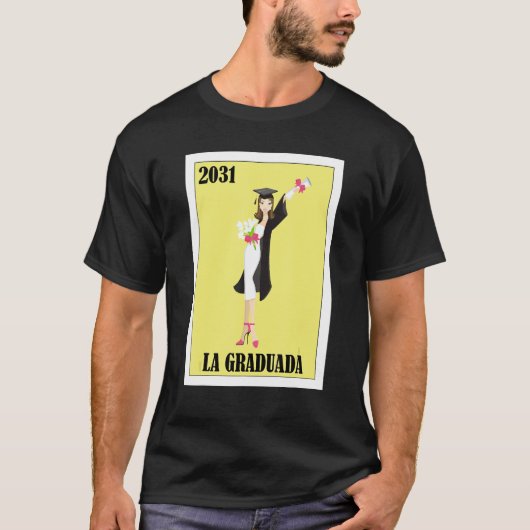 Funny Mexican Design for Graduation - La Graduada  Tシャツ (正面)