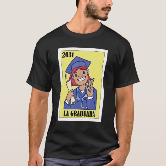 Funny Mexican Design for Graduation - La Graduada  Tシャツ (正面)