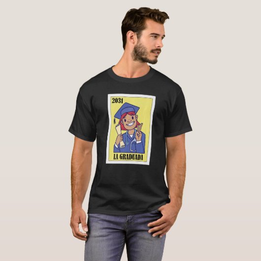 Funny Mexican Design for Graduation - La Graduada  Tシャツ (正面フル)