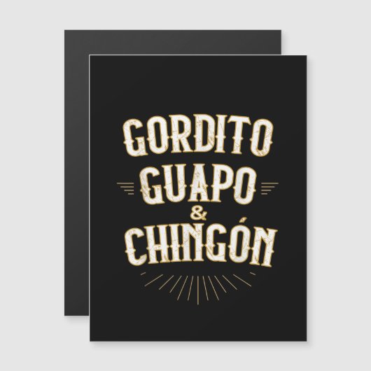  Funny Mexican in Spanish マグネット招待状 (正面/裏面)