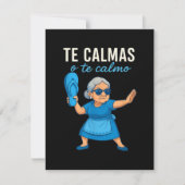 Funny Mexican Spanish Grandma 案内状 (正面)