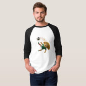 Funny Mexico Taco Soccer Mascot Bicycle Kick World Tシャツ (正面フル)