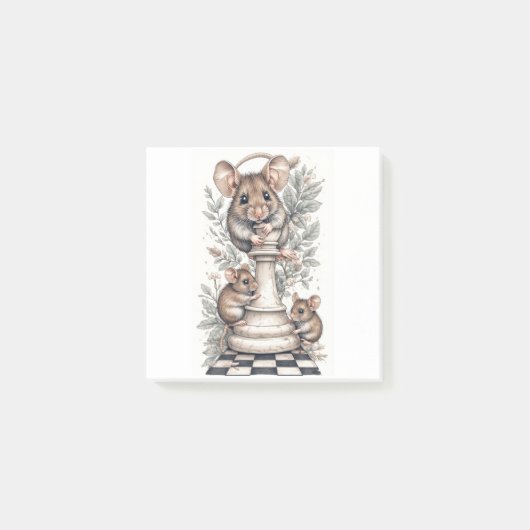 Funny Mice Playing Post-It Notes ポストイット (正面)