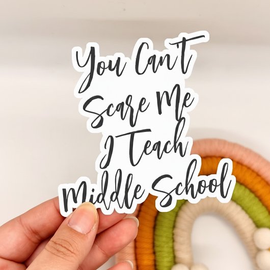 Funny Middle School Teacher Gift  シール