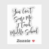 Funny Middle School Teacher Gift  シール (シート)