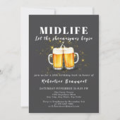 Funny Midlife Crisis Shenanigans 50th Birthday 招待状 (正面)
