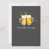 Funny Midlife Crisis Shenanigans 50th Birthday 招待状 (裏面)