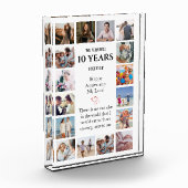 Funny Milestone Anniversary Photo Block フォトブロック (左)