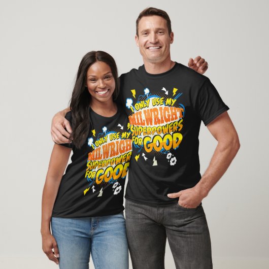 Funny Millwright Superpowers Gag Gift Idea Tシャツ (ユニセックス)