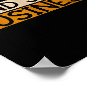 Funny Mind Your Business Quote Text  ポスター (角)