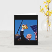 Funny Mine Trump Meme Cra Ft Gag Gift Totem Patrio カード (黄色い花)