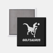 Funny Mini Golf Player Golf Dinosaur Golfer T-rex  マグネット (正面/裏面)
