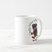 Funny Miniature Pinscher Dog Business Suit Coffee コーヒーマグカップ (正面右)