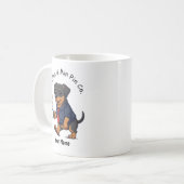 Funny Miniature Pinscher Dog Business Suit Coffee コーヒーマグカップ (正面左)