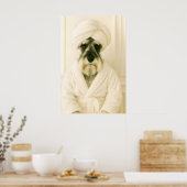 Funny Miniature Schnauzer Bathroom Print ポスター (キッチン)