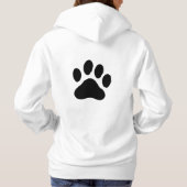 Funny Minimal Cat Eyes Hoodie for Women パーカ (裏面)