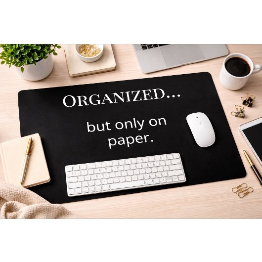 Funny Minimalist Desk Mat Office Humor デスクマット