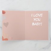 Funny Minimalist Retro Pop Valentine's Day  カード (内部)