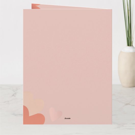 Funny Minimalist Retro Pop Valentine's Day  カード (裏面)