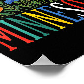 Funny minnesota floral vacation group matching ポスター (角)