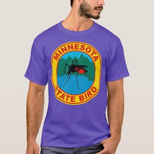 Funny Minnesota Mosquito State Bird Tシャツ (正面)