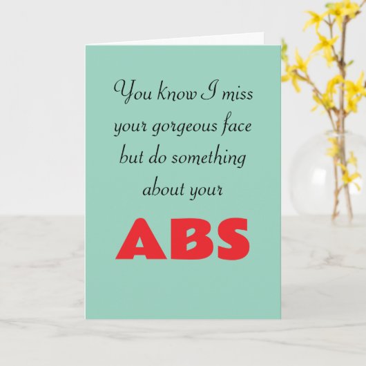 Funny missing you カード (黄色い花)