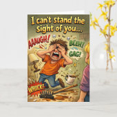 Funny missing you カード (黄色い花)