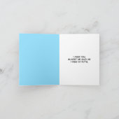 Funny Missing You Golf Ball In Rough カード (内部)