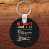 Funny Model Railroad Conductor Train Lover Locomot キーホルダー (正面)