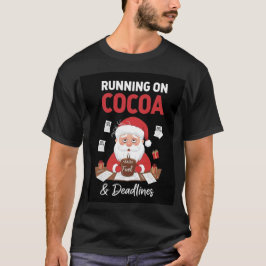 Funny Modern Christmas T-Shirt | Santa Design Tシャツ