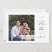 Funny Modern Typography Script  Minimalist Wedding (正面)