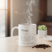 Funny Mom Definition Mug With Photo Grid コーヒーマグカップ