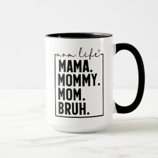 Funny Mom Life Coffee Gift Ceramic Black Mug Decor マグカップ