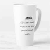 Funny Mom Quote Elegant Script Art カフェラテマグ (右アングル)