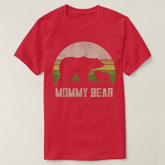 Funny Mom Shirts From Son Daughter, Cub Mommy Bear Tシャツ (デザイン正面)