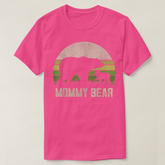 Funny Mom Shirts From Son Daughter, Cub Mommy Bear Tシャツ (デザイン正面)