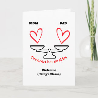 Funny Mom vs Dad Balance Greeting Card - Personali カード