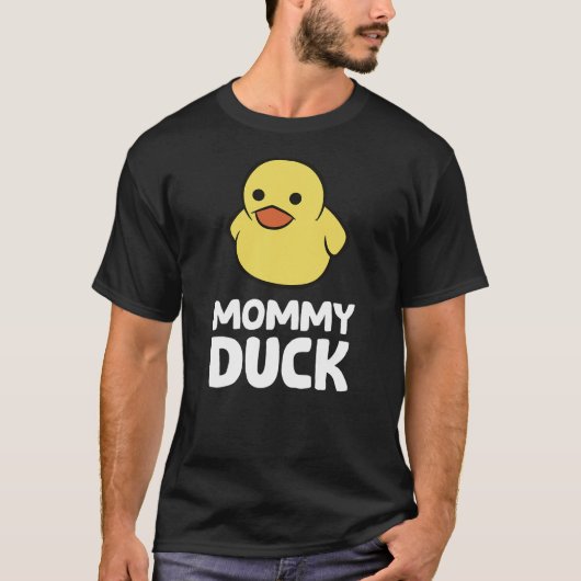 Funny Mommy Duck Rubber Duck Tシャツ (正面)