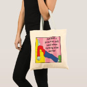Funny Moms' Primitive Yell, Shopping Tote トートバッグ (正面(商品))