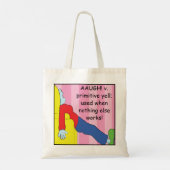 Funny Moms' Primitive Yell, Shopping Tote トートバッグ (裏面)