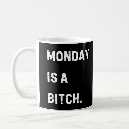Funny Monday Coffee Mug コーヒーマグカップ (左)