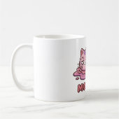 Funny Monday Meltdown Pink Cat Coffee Mug コーヒーマグカップ (左)