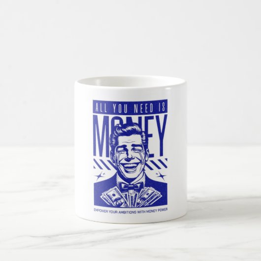 Funny Money Motivation Coffee Mug - Office Hustle  コーヒーマグカップ (中央)